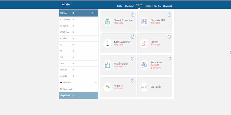 Nạp Tiền Kubet: Hướng Dẫn Gửi Tiền Nhanh, Bảo Mật Cao 2026 3 Tổng hợp 3 cách nạp tiền được ưa chuộng